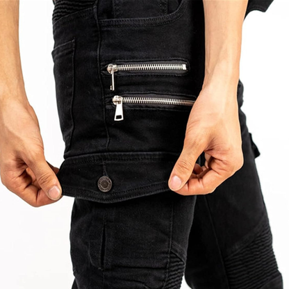 Glevane RoadDenim™ Khaki Motorcycle Jeans