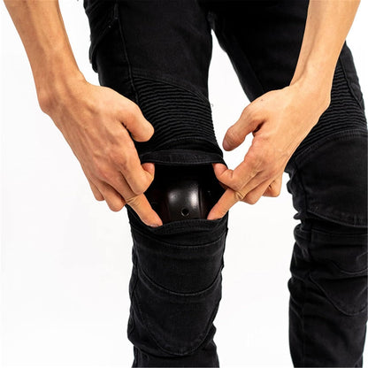 Glevane RoadDenim™ Black Motorcycle Jeans