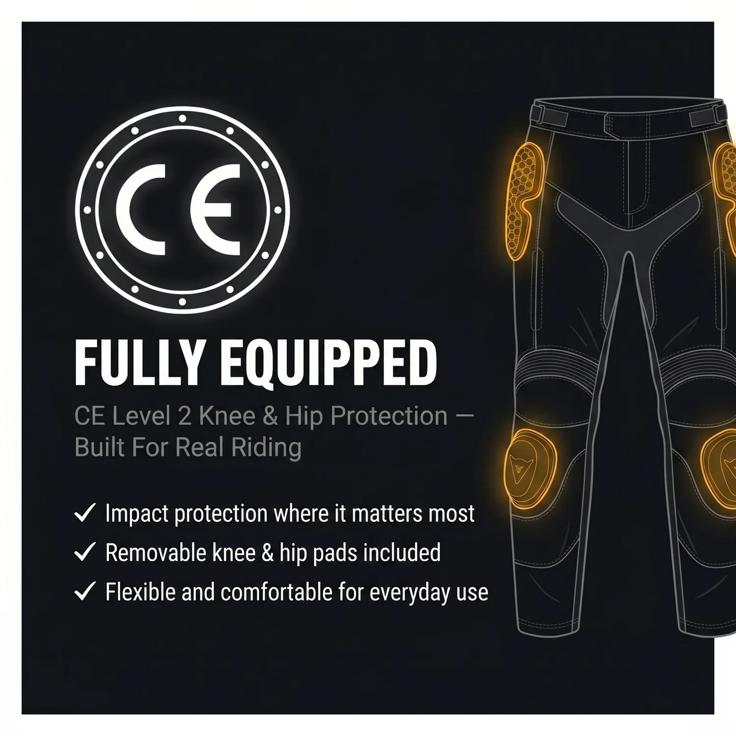 Glevane RideShield™ Motorcycle Pants